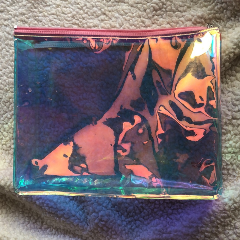 Iridescent Toiletry Makeup Travel Case Bag